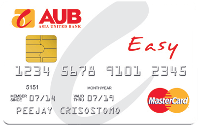 AUB Credit Card Easy MasterCard