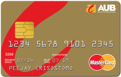 AUB Credit Card Gold MasterCard