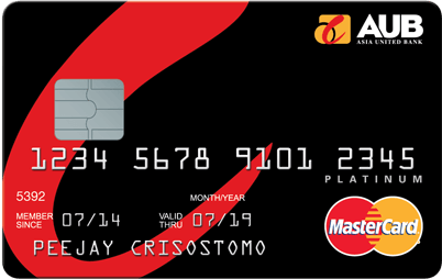 AUB Credit Card Platinum MasterCard